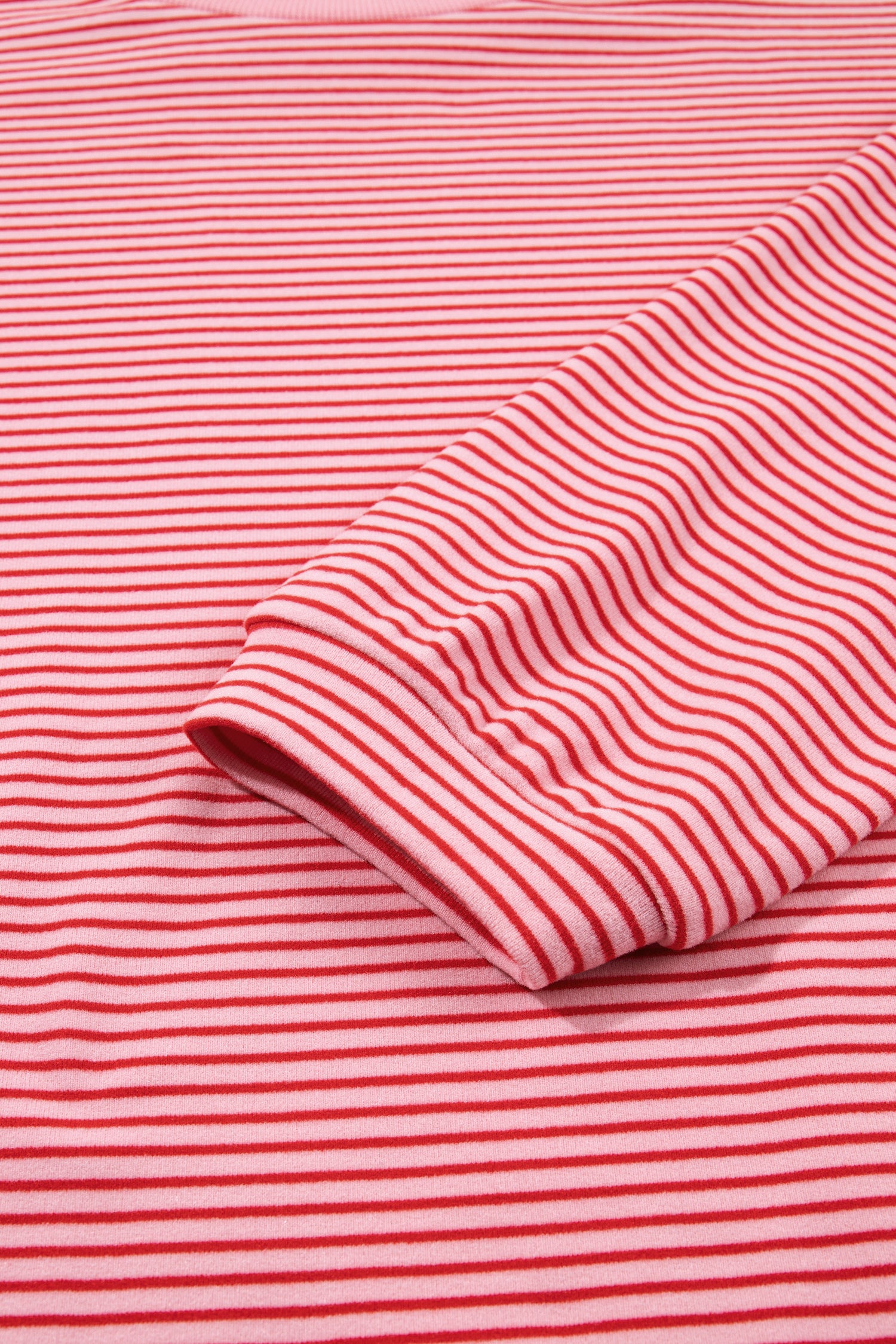 Striped Drop Shoulder Long Sleeve Pant Set