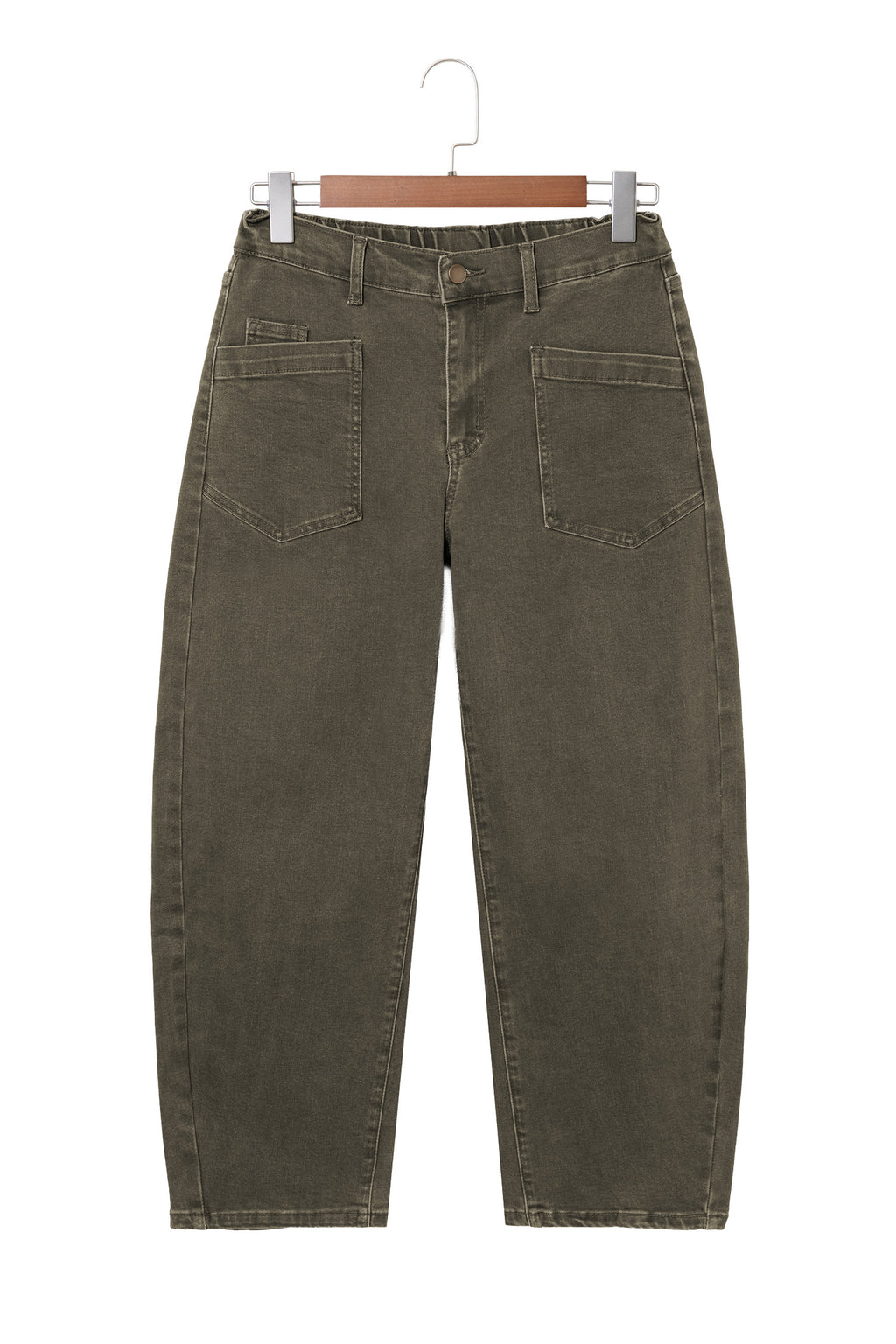 Ankle-length Barrel Jeans