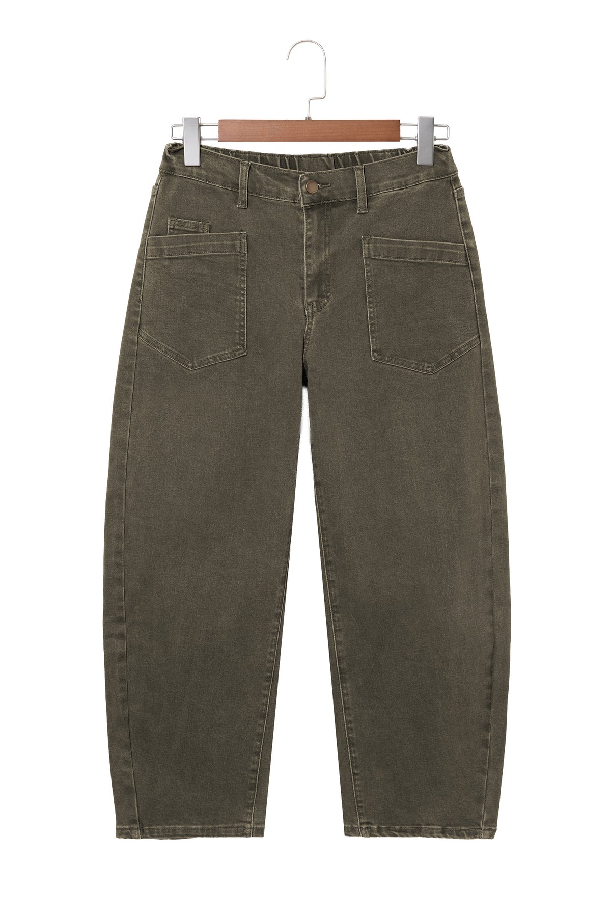 Ankle-length Barrel Jeans