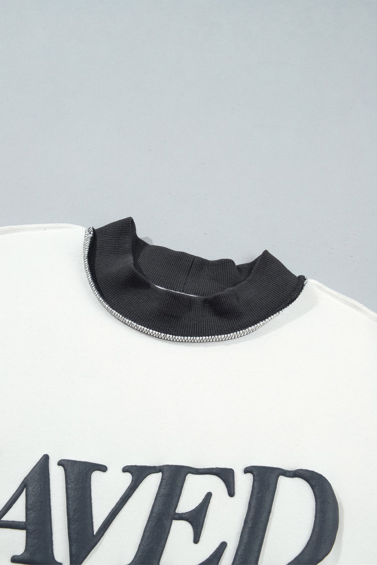 Saved By Grace Block Mock Neck Sweatshirt