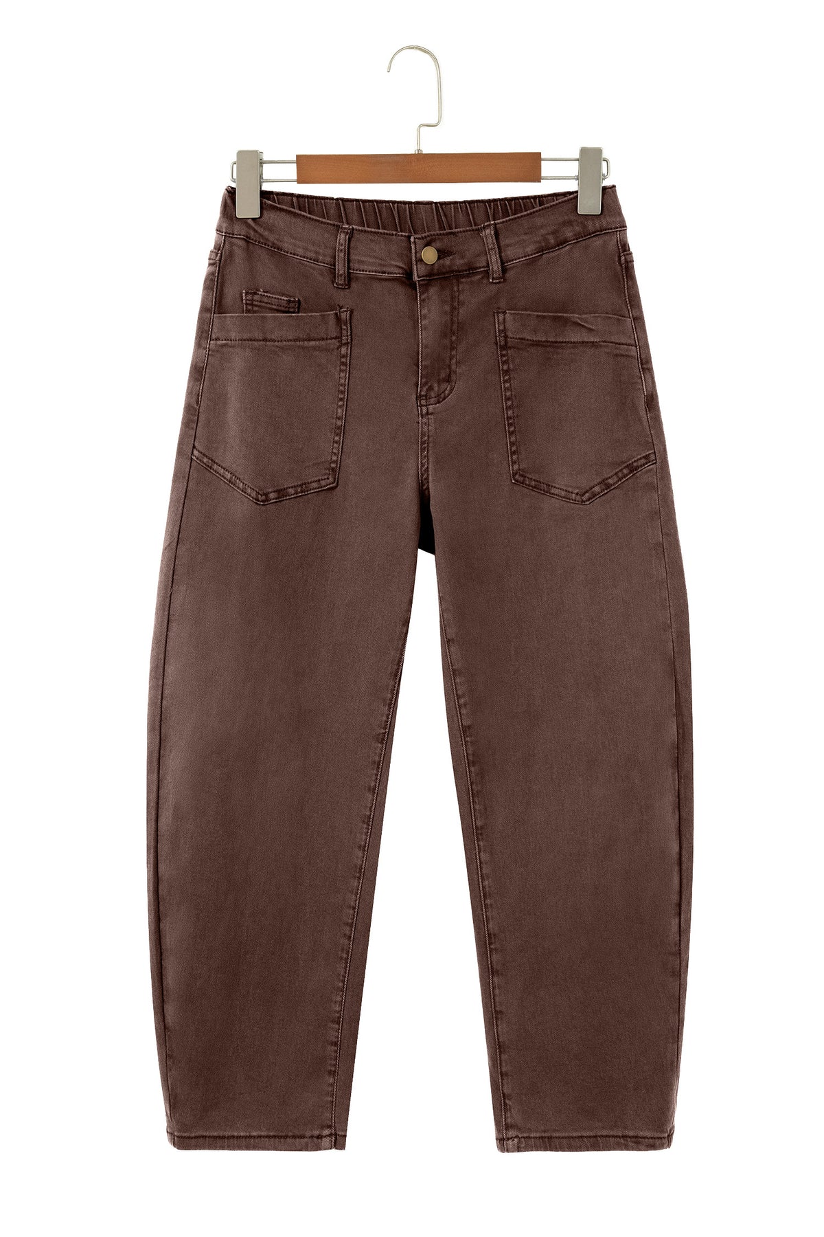 Ankle-length Barrel Jeans
