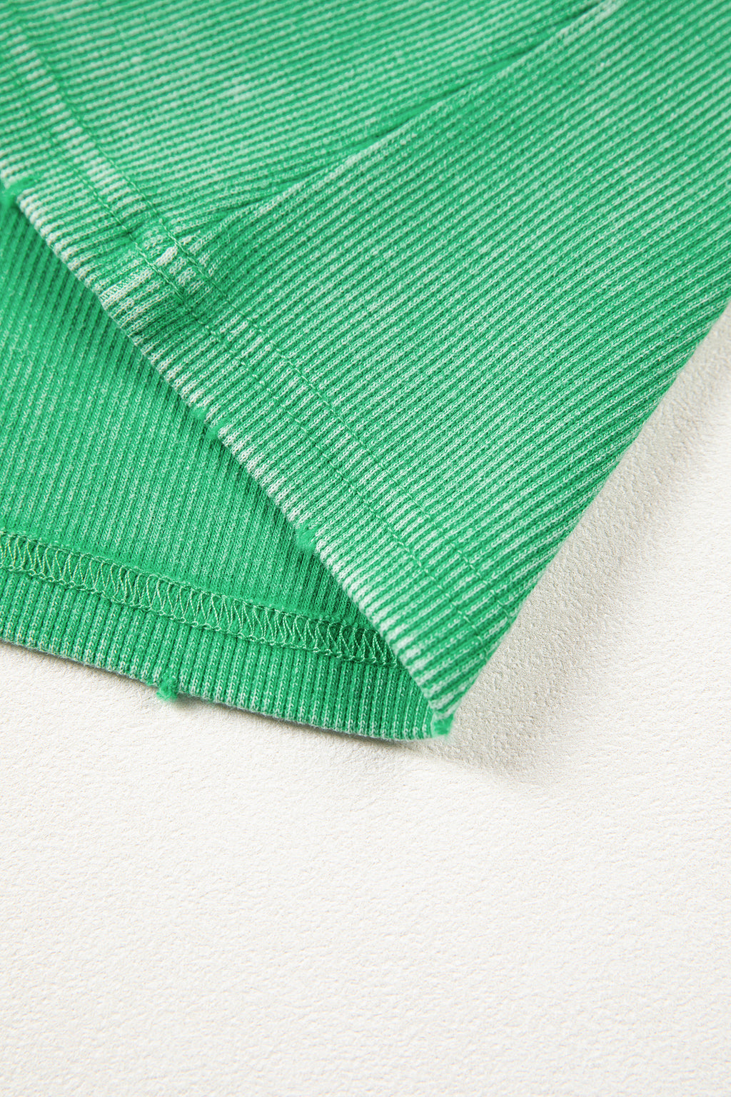 Distressed Mineral Wash Ribbed Tank