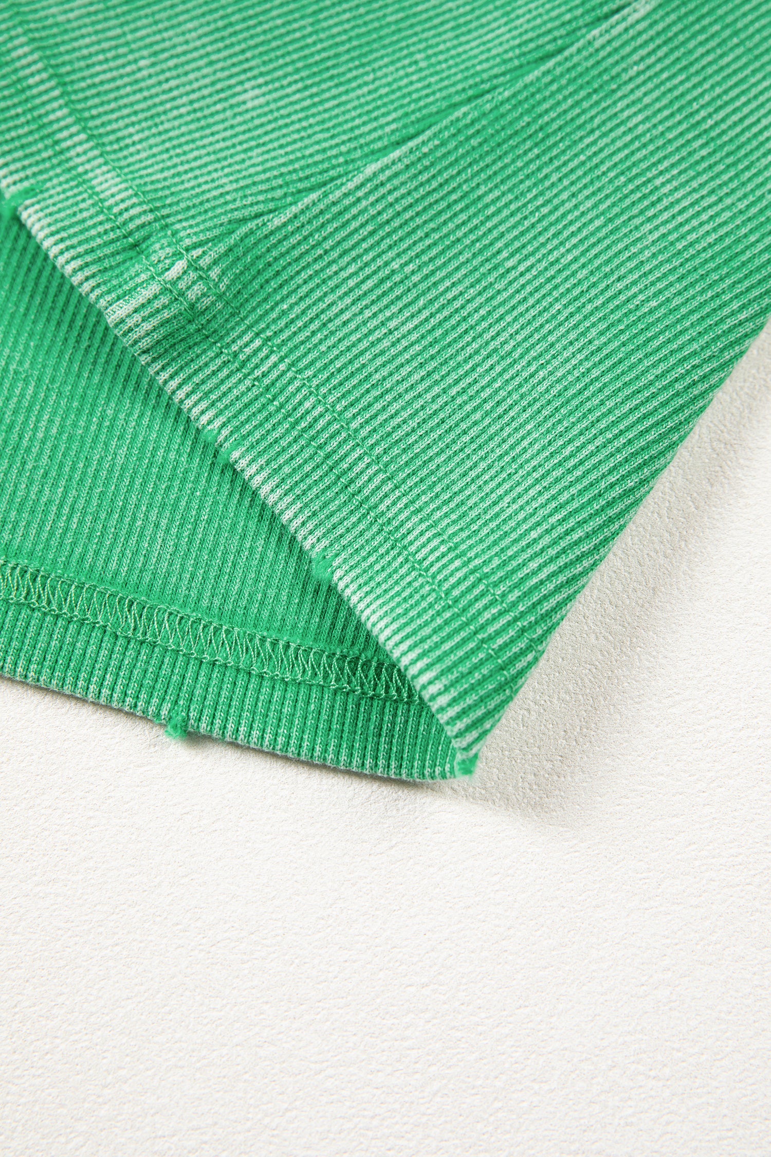 Distressed Mineral Wash Ribbed Tank
