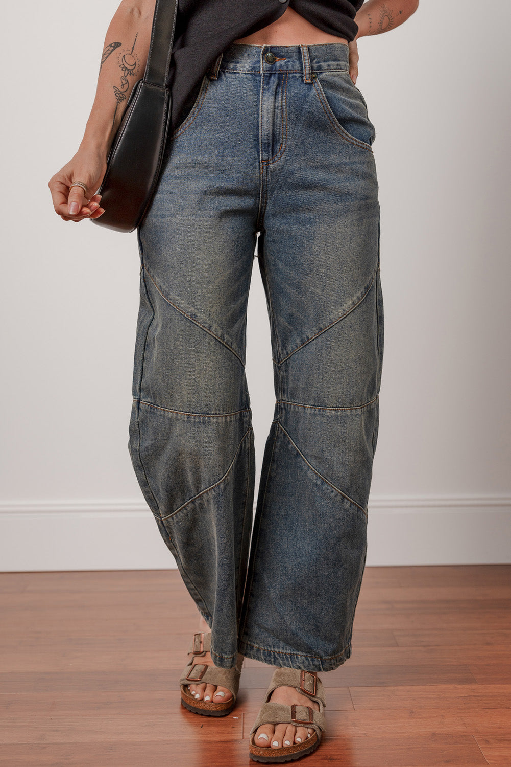 Sail Blue Barrel Jeans