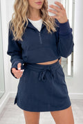 Quarter Zip and Athletic Skort Set