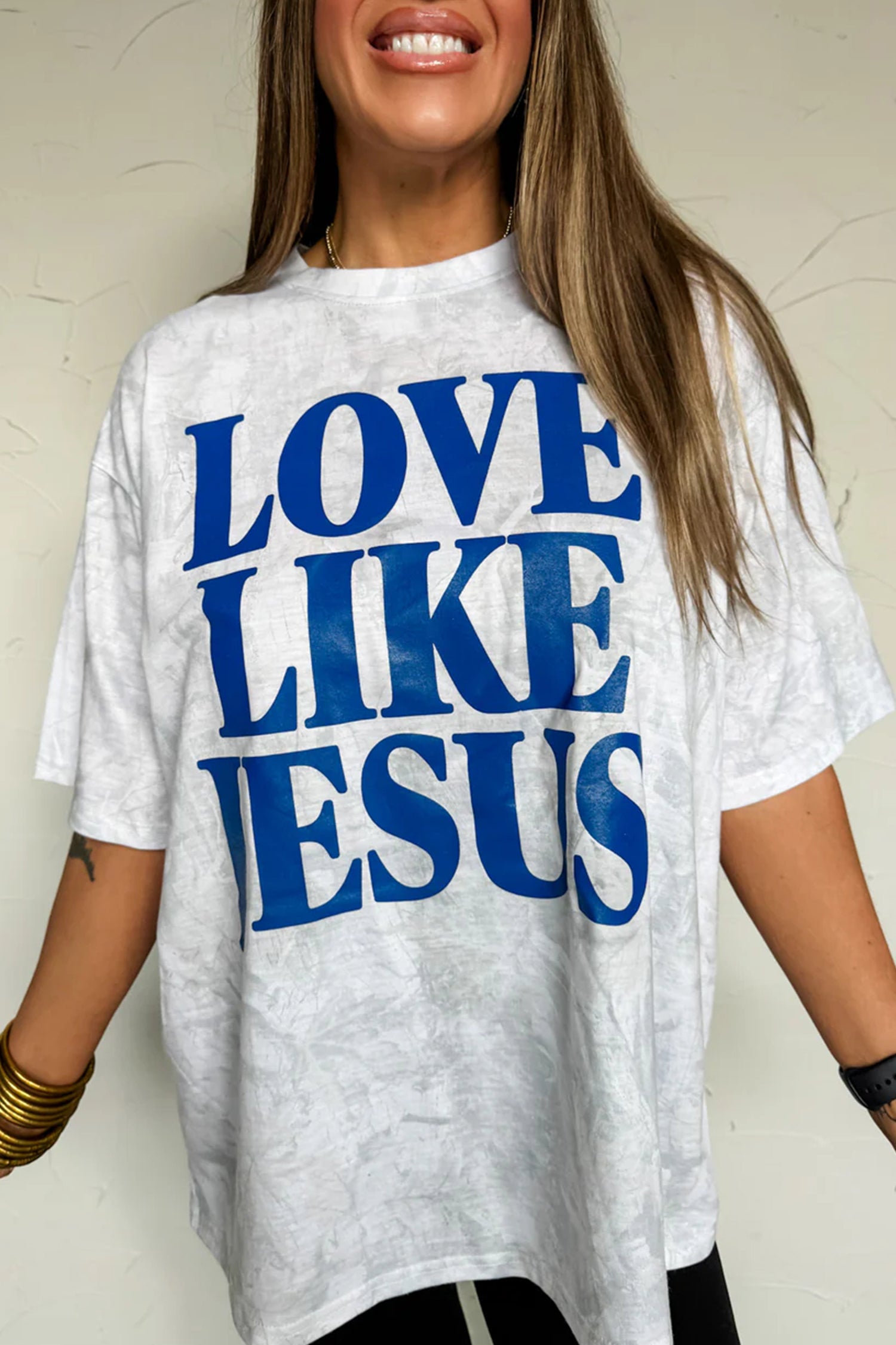Love Like Jesus Camouflage Oversized T Shirt