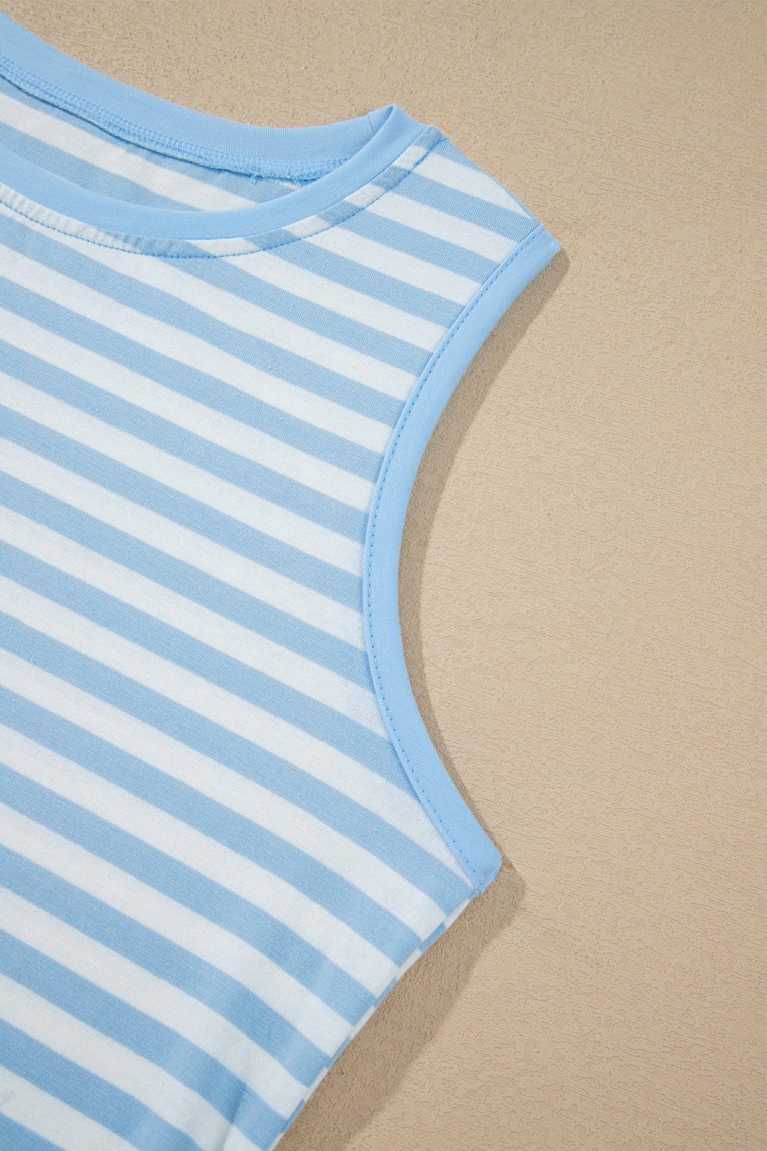 Sky Blue Stripe Tank & Mini Skort Set
