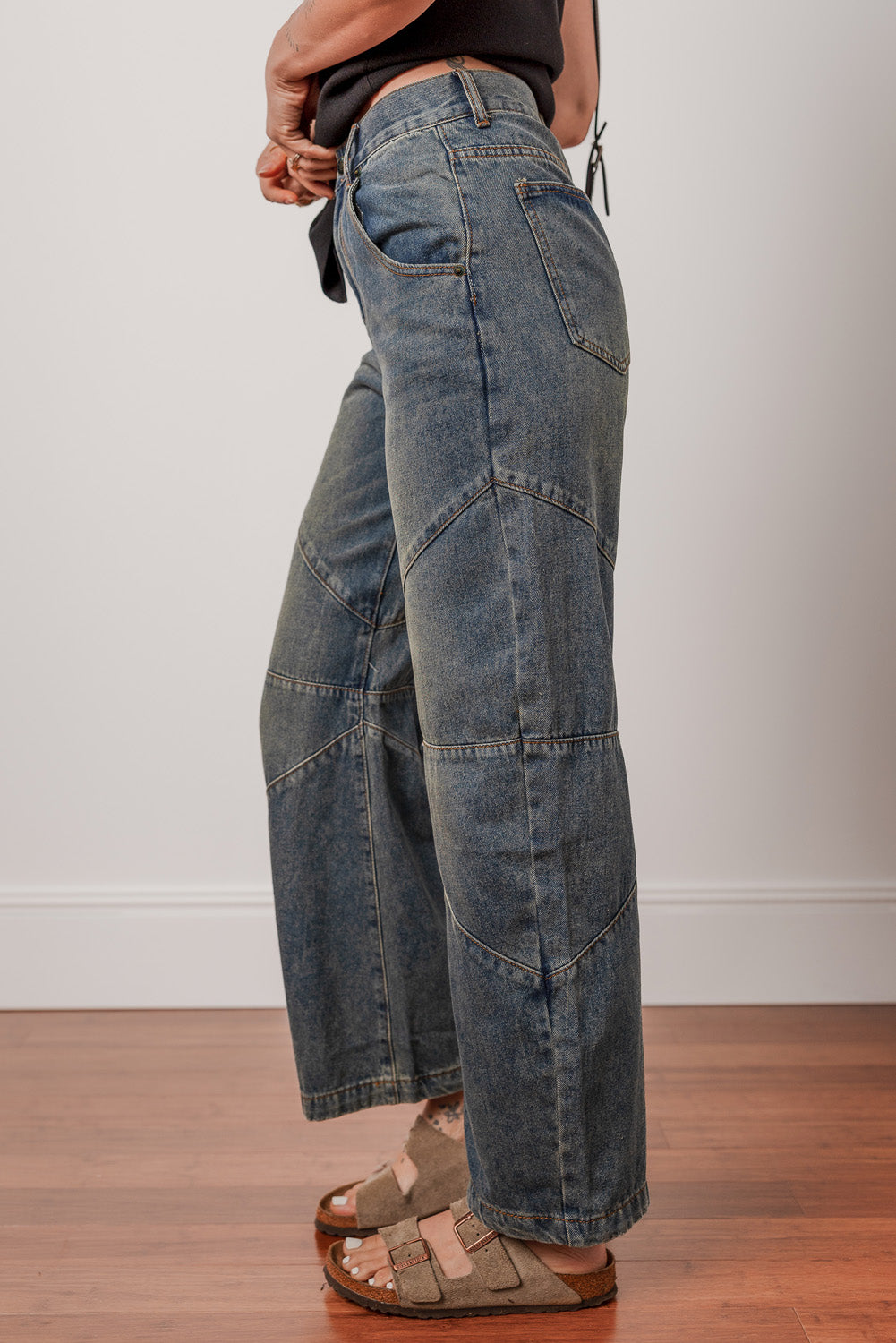 Sail Blue Barrel Jeans