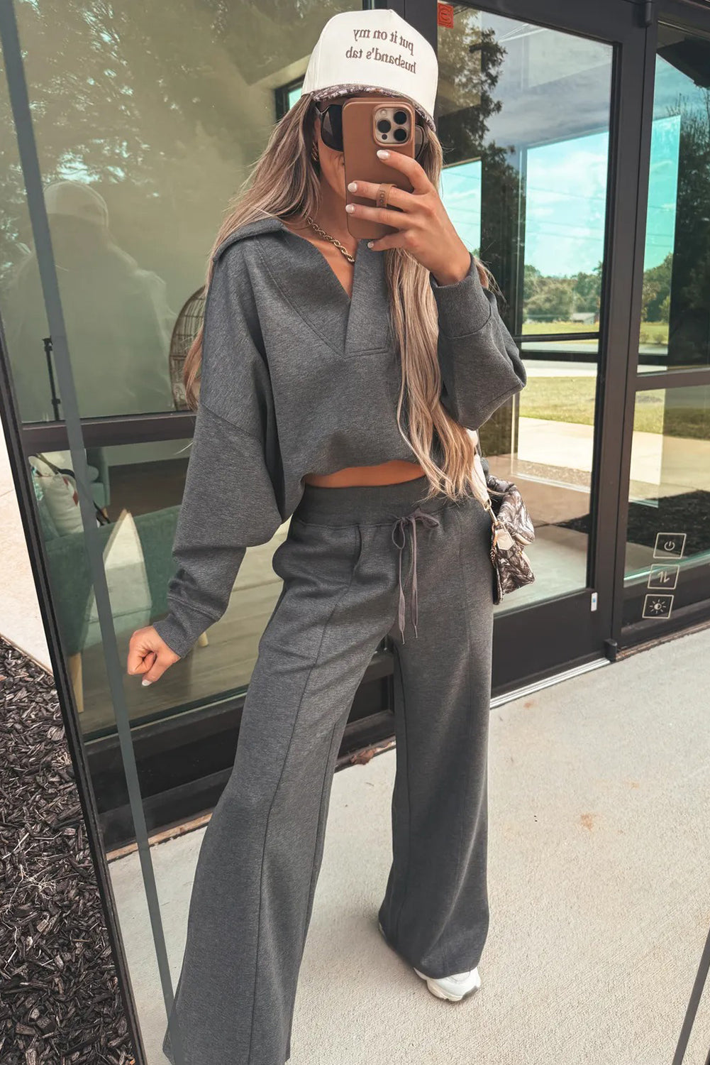 Quarter-Zip Two-Piece Set