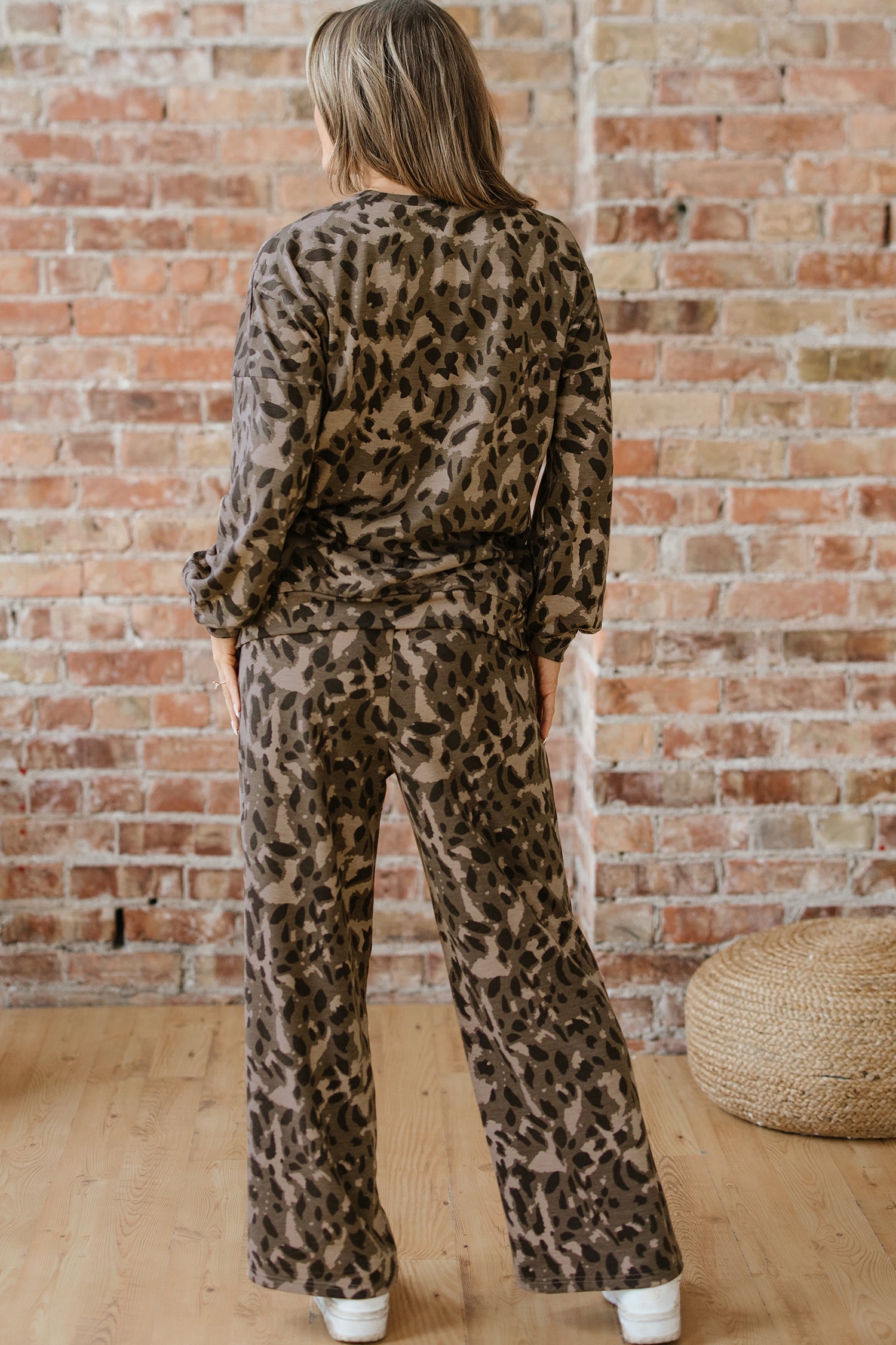 Leopard Print Two-Piece Set