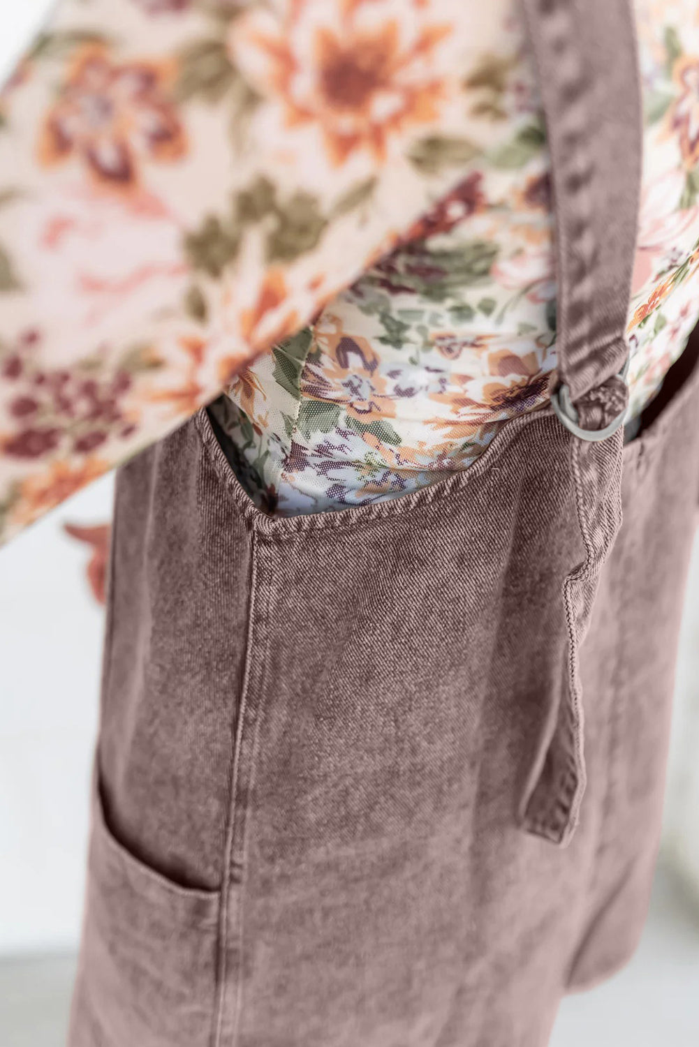 Vintage Washed Denim Mini Dress